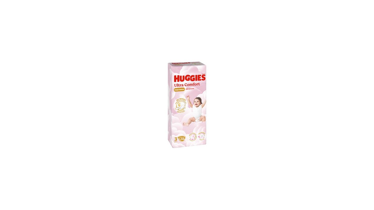 Huggies diapers Ultra Comfort Girl 3 (56 pcs)