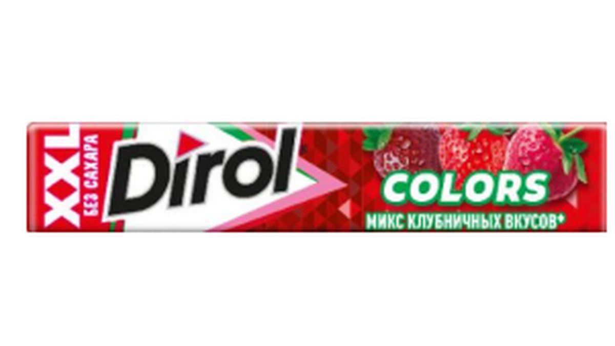Dirol ჟვება რეზინა Strawberry Mix (19 g)