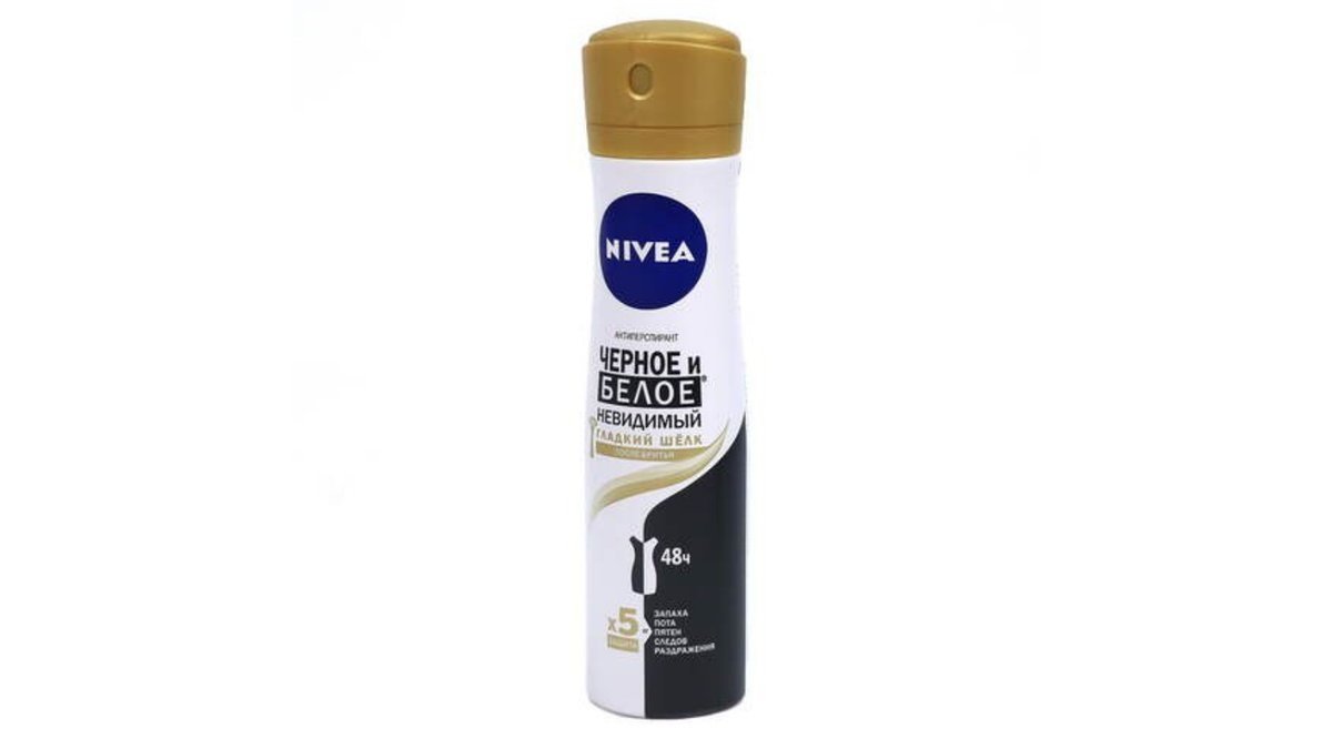 Nivea ანტიპერსპირანტი Invisible Black&White Woman Smooth Silk (150 ml)