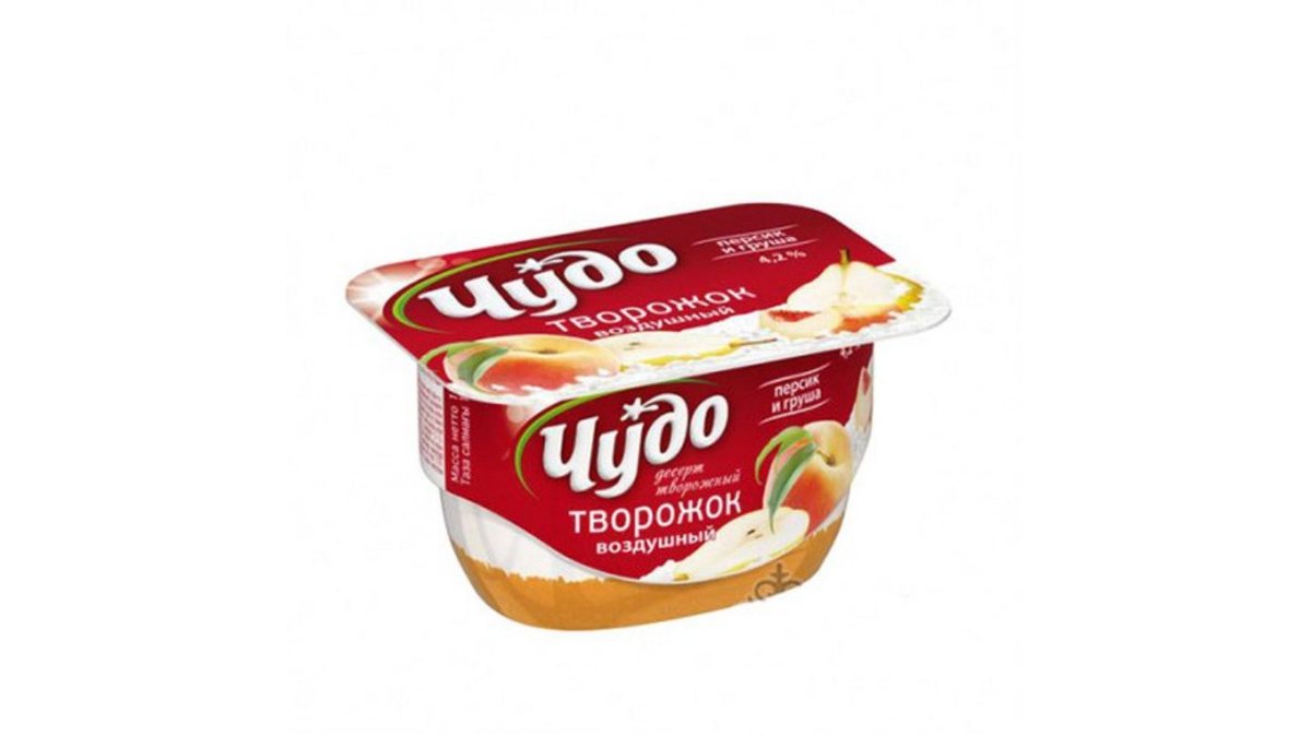 Chudo Sour cream peach-pear (100 g)