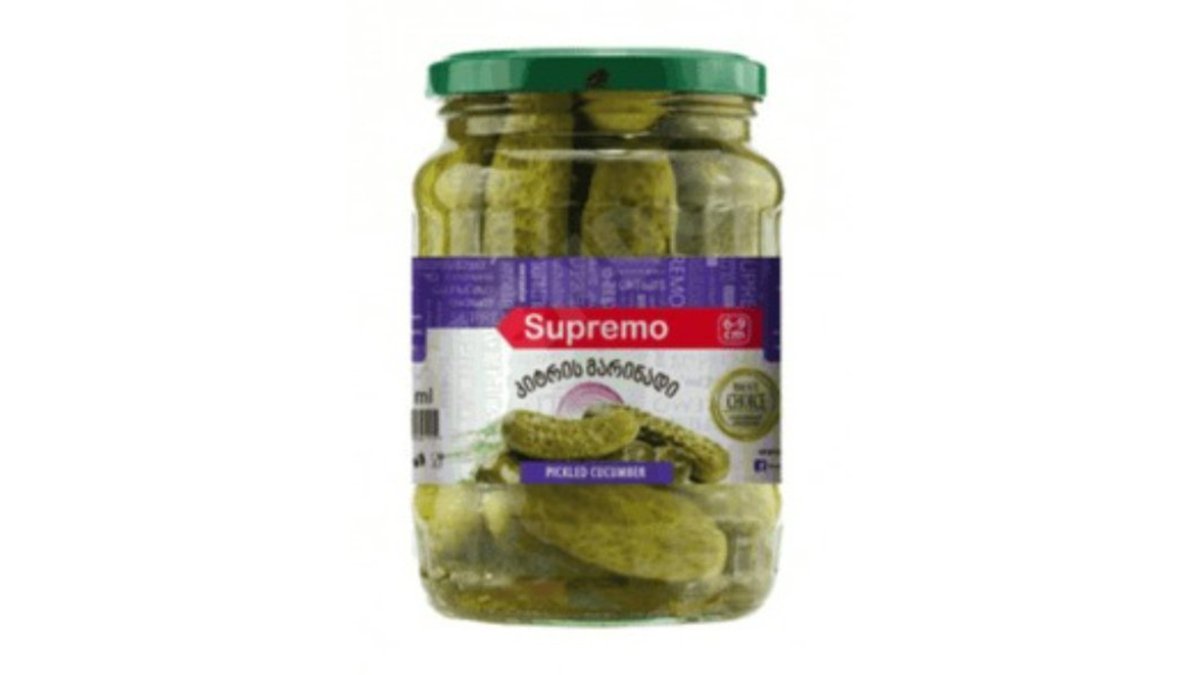 SUPREMO Canned Cucumbers კიტრის მარინადი