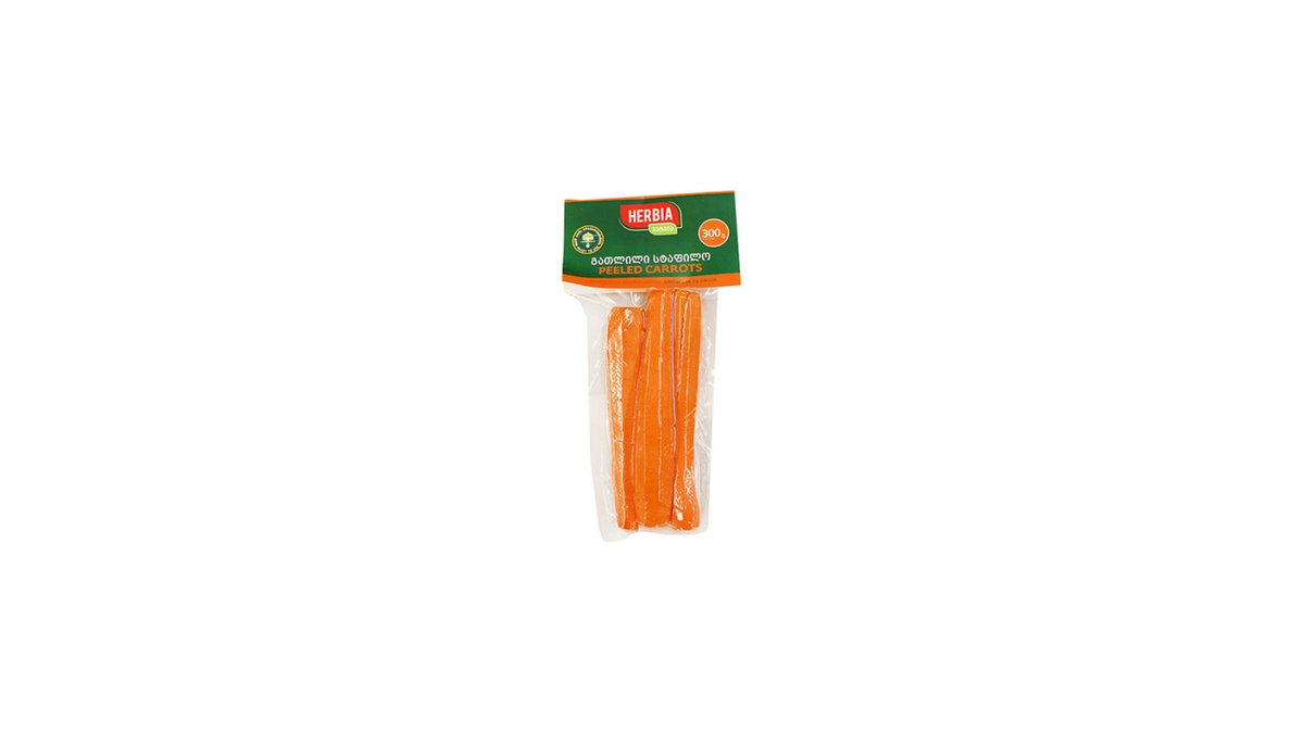 ჰერბია Peeled Carrots გათლილი სტაფილო (300 გრ)