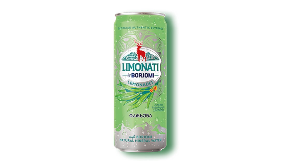 ბორჯომი გაზიანი სასმელი Lemonade with Tarragon (330 ml)