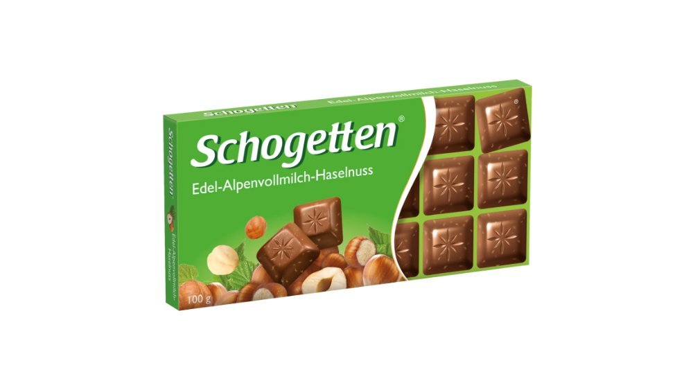 SCHOGETTEN Chocolate Alpine Milk Chocolate with Hazelnuts (100 g)