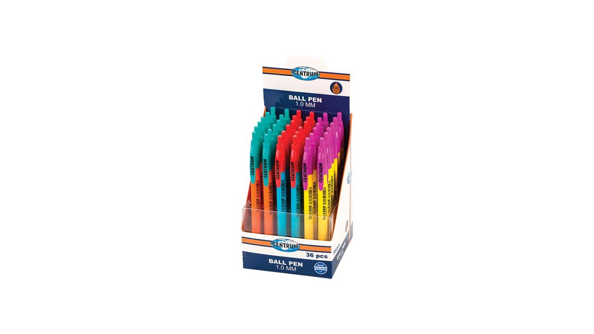 Centrum საკანცელარიო ნივთები assorted body colors (36 pcs)