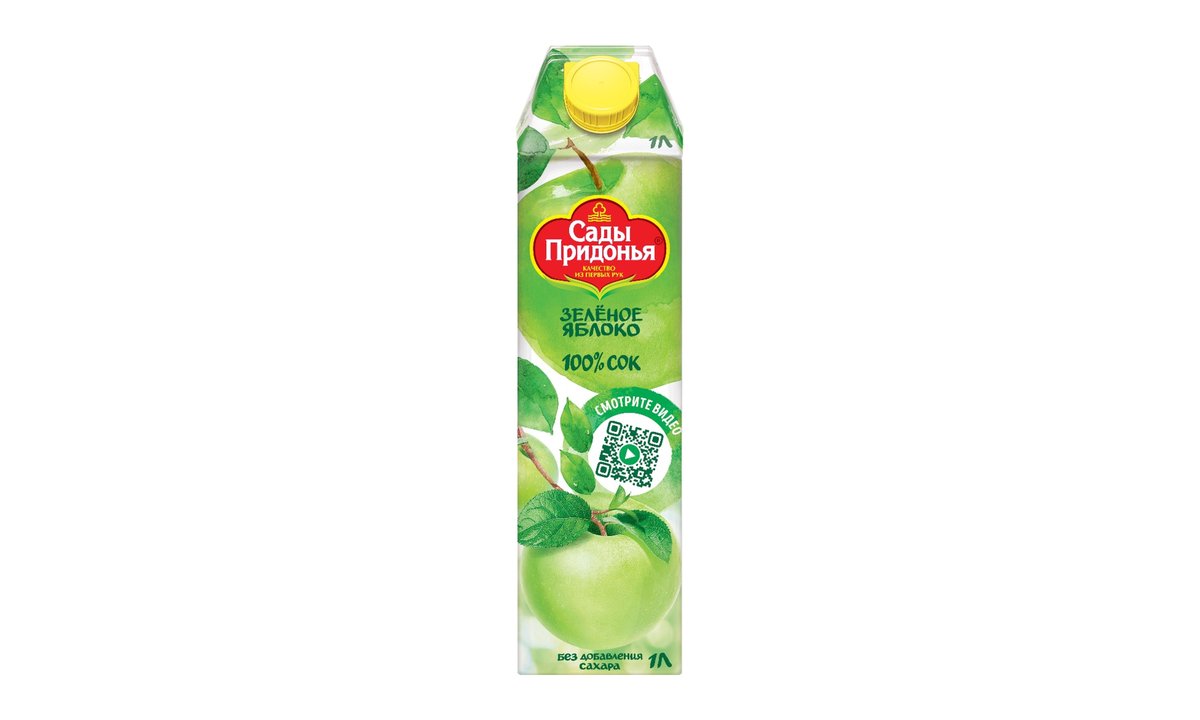 Pridonya's Gardens juice green apple (1 l)