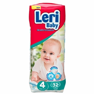 Leri Baby Diapers 9-18 kg (32 pcs)