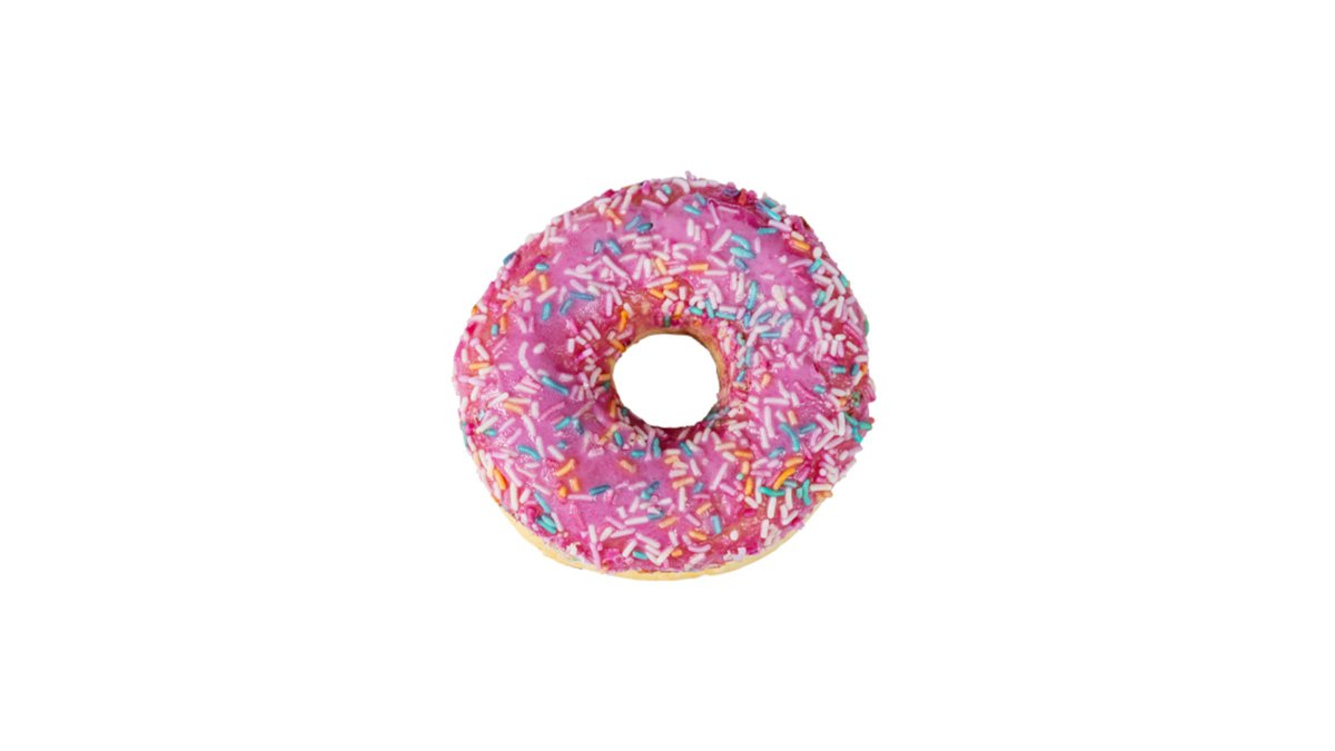 Fruit Donut with strawberries
