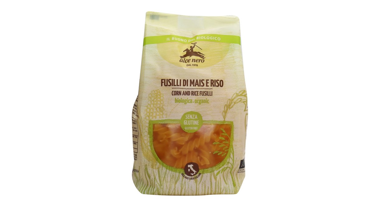 ალჩე ნერო პასტა Corn and rice Fusili (250 g)
