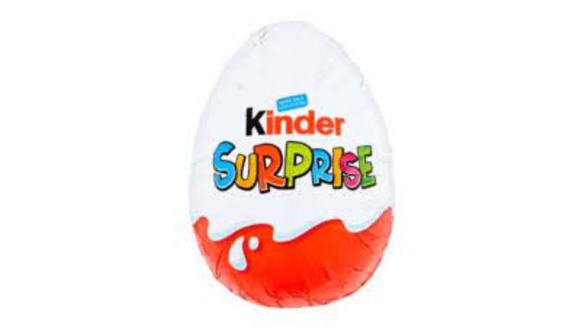 Kinder конфета შოკოლადის ქვერხცი სიურორიზით (20 g)