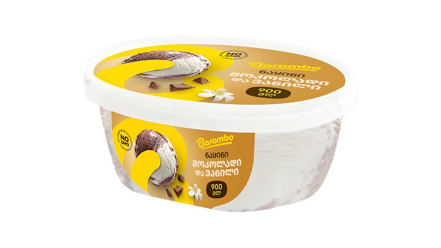 Barambo Ice Cream Vanilla Chocolate (900 ml)