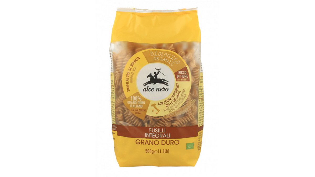 Alce Nero паста Organic Fusilli Integral (500 g)