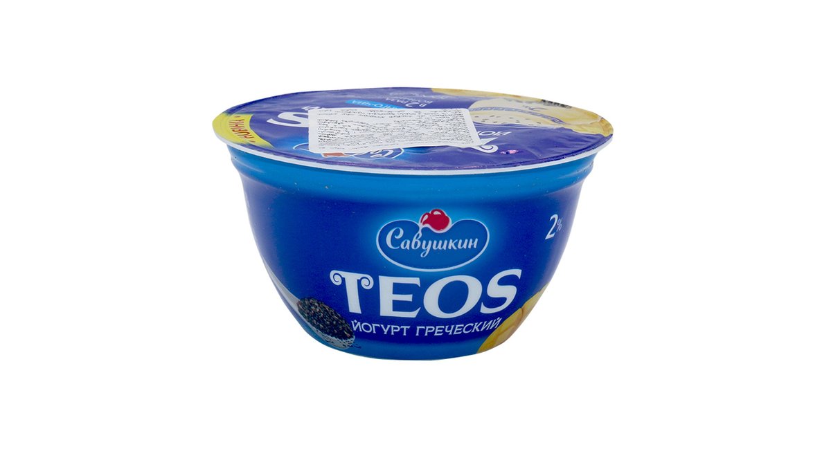 TEOS იოგურტი Greek with mango and chia (140 g)