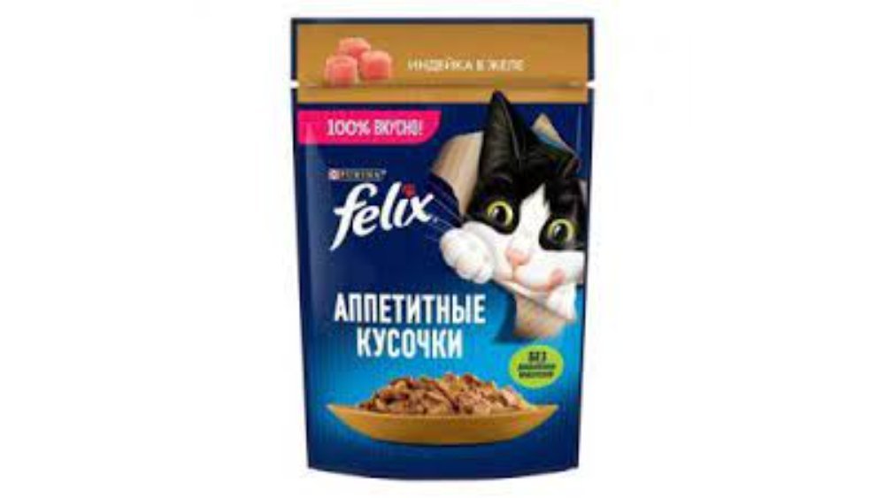 Felix ცხოველე ბის საკვები turkey meat (75 g)