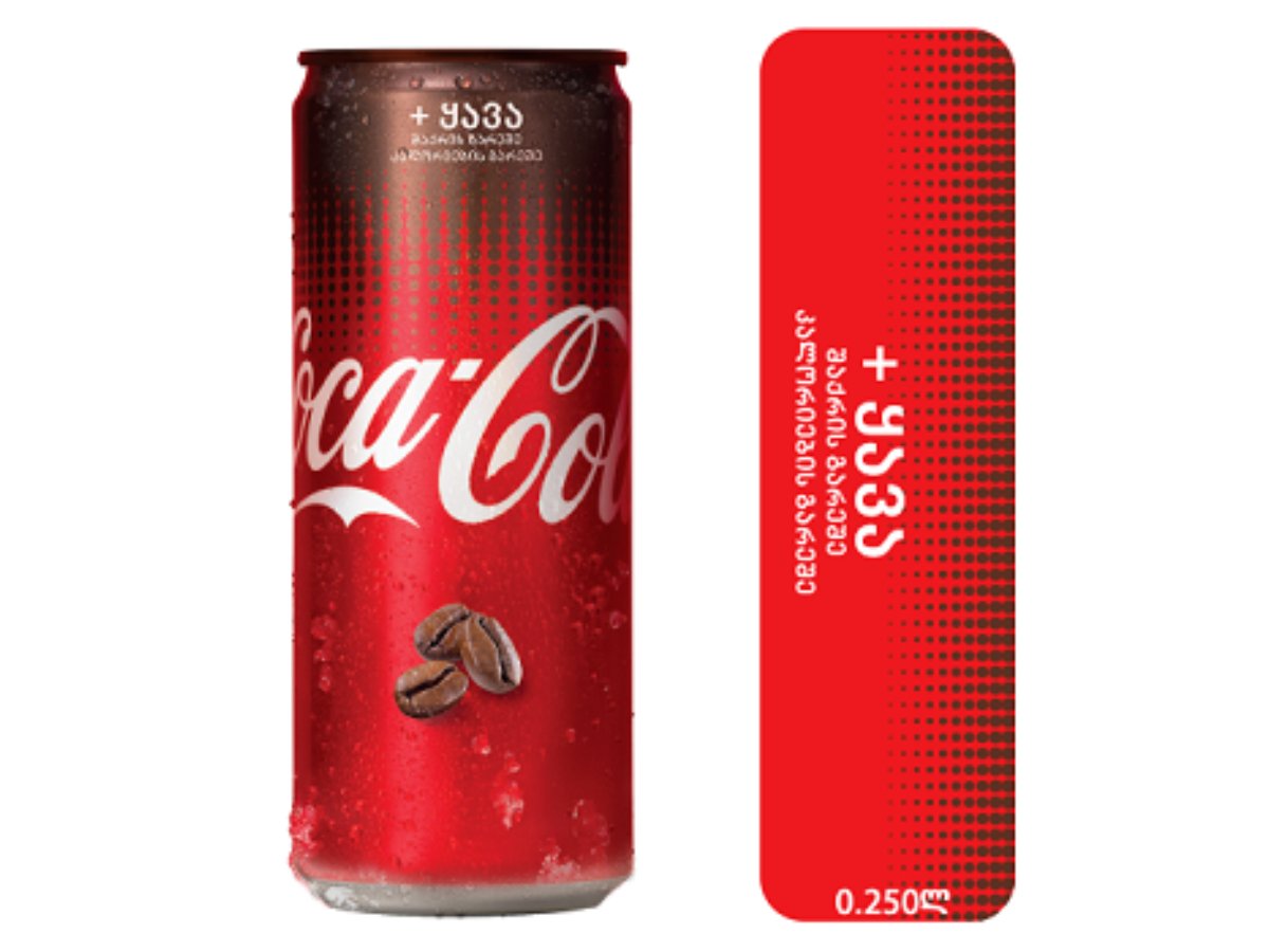 Coca Cola Напиток без сахара ohne Zucker mit Kaffee (0.25 l)