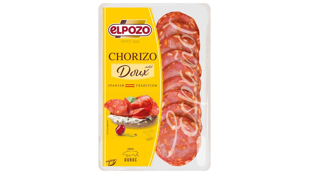 Elpozo შპეკი Chorizo with chopped peppers gluten-free (80 g)