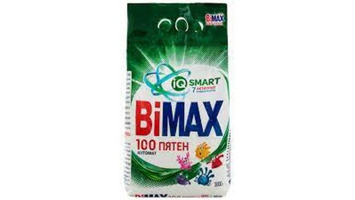 Bimax სარეცხი საშუალება 100 spots wagon (3 kg)