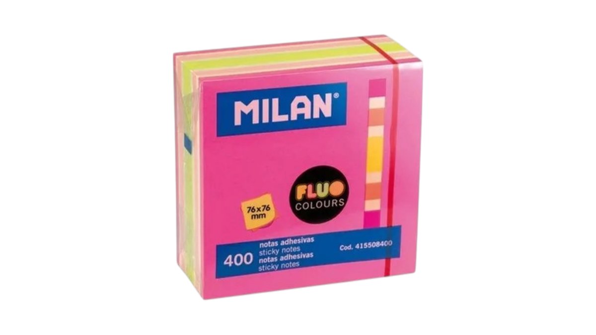 MILAN Sticky Notes Pink Colored (400 pcs)