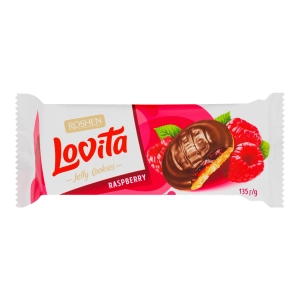 Lovita Печенье raspberry jelly filling (135 g)