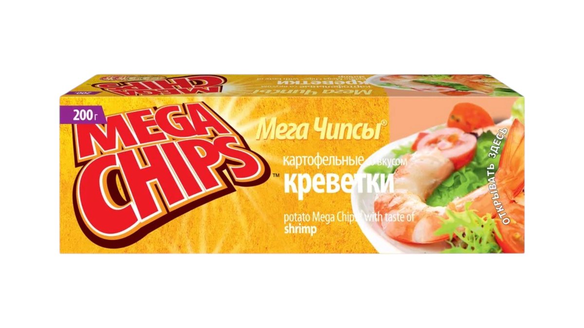 MEGACHIPS чипсы with shrimp (200 g)