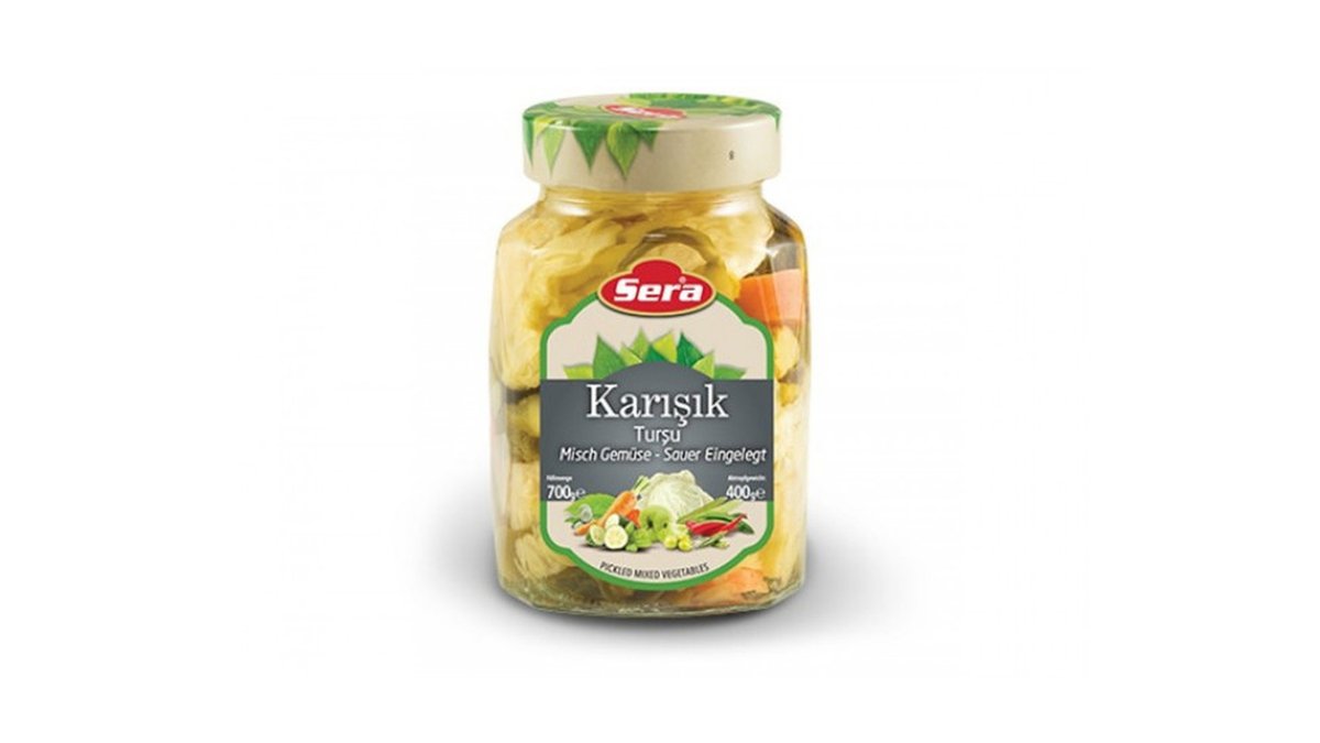 Sera ბოსტნეულის კონსერვი Assorted vegetable marinade (700 gr)