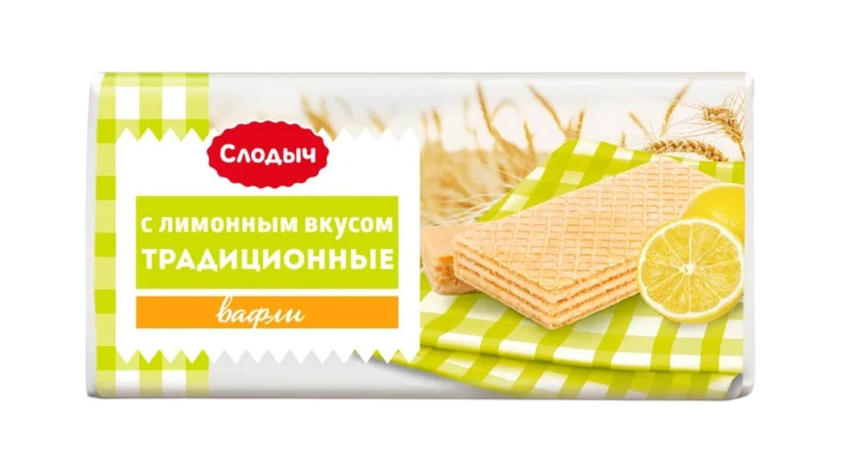 სლოდიჩ ვაფლი Lemon Flavor (100 g)