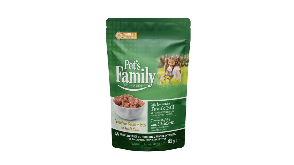 Jelly PetsFamily Pet Food for kittens with chicken (85 g)