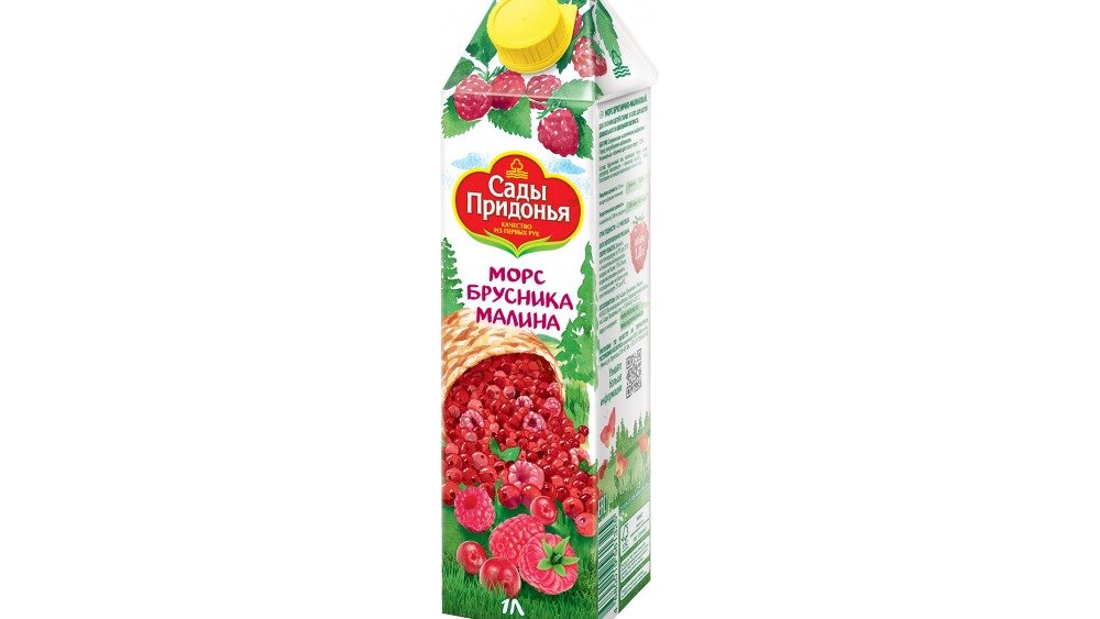 Pridonya's Gardens წვენი cranberry and raspberry (1 l)