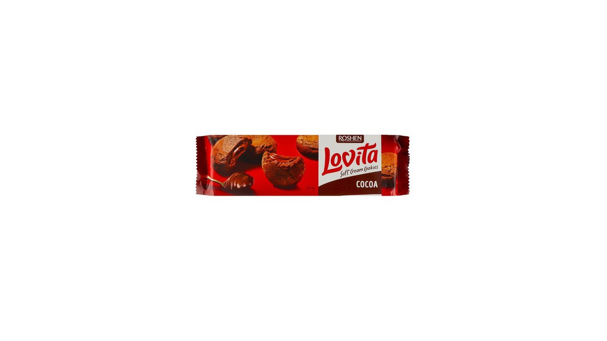 Lovita Песочное печенье cream with chocolate (127 g)