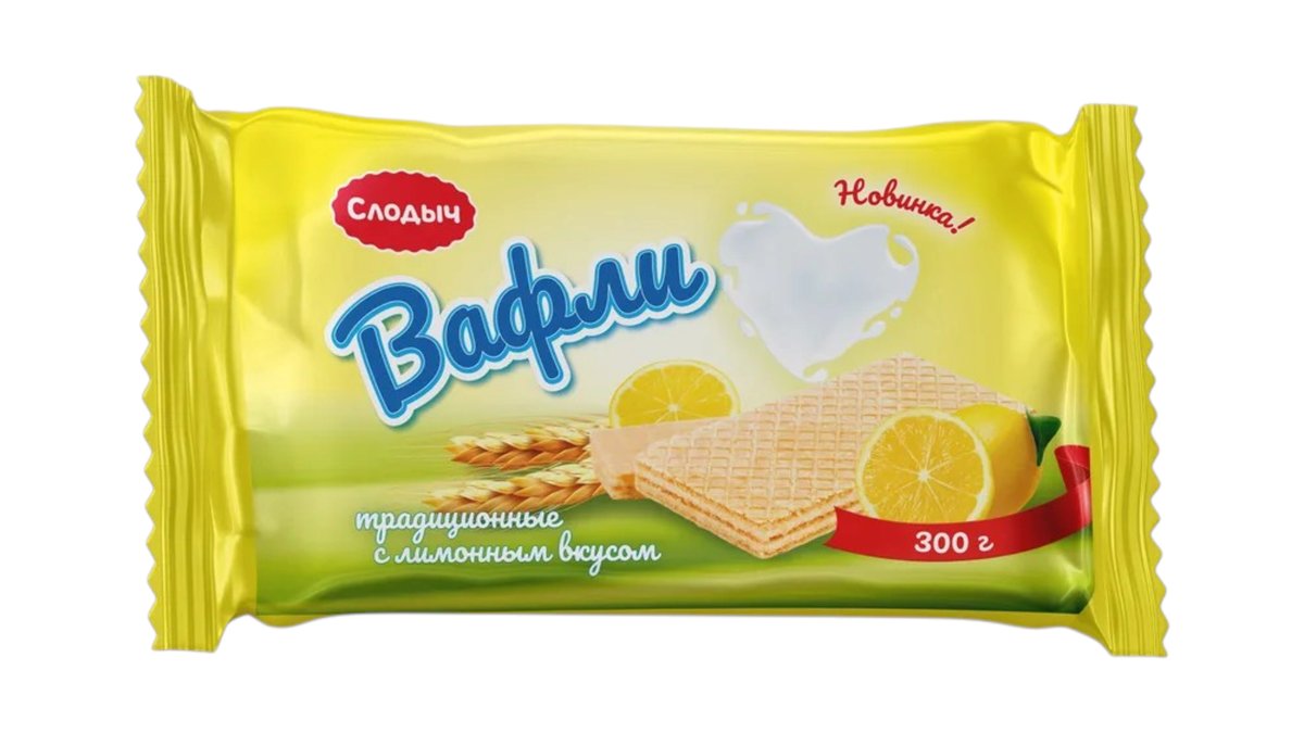 სლოდიჩ ვაფლი Lemon Flavor (300 g)