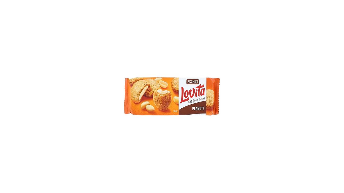 Roshen Biscuits with peanuts (127 g)