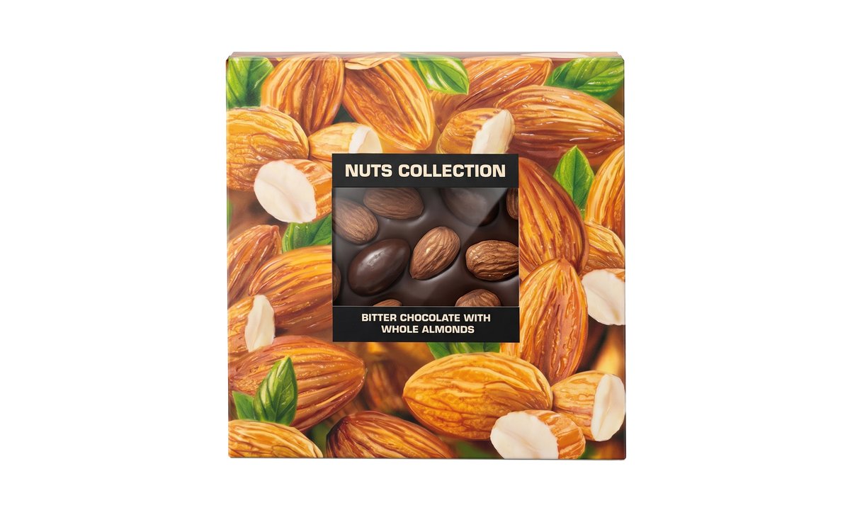 Libertad Chocolate მწარე 70% მთლიანი ნუშით (80 გ)