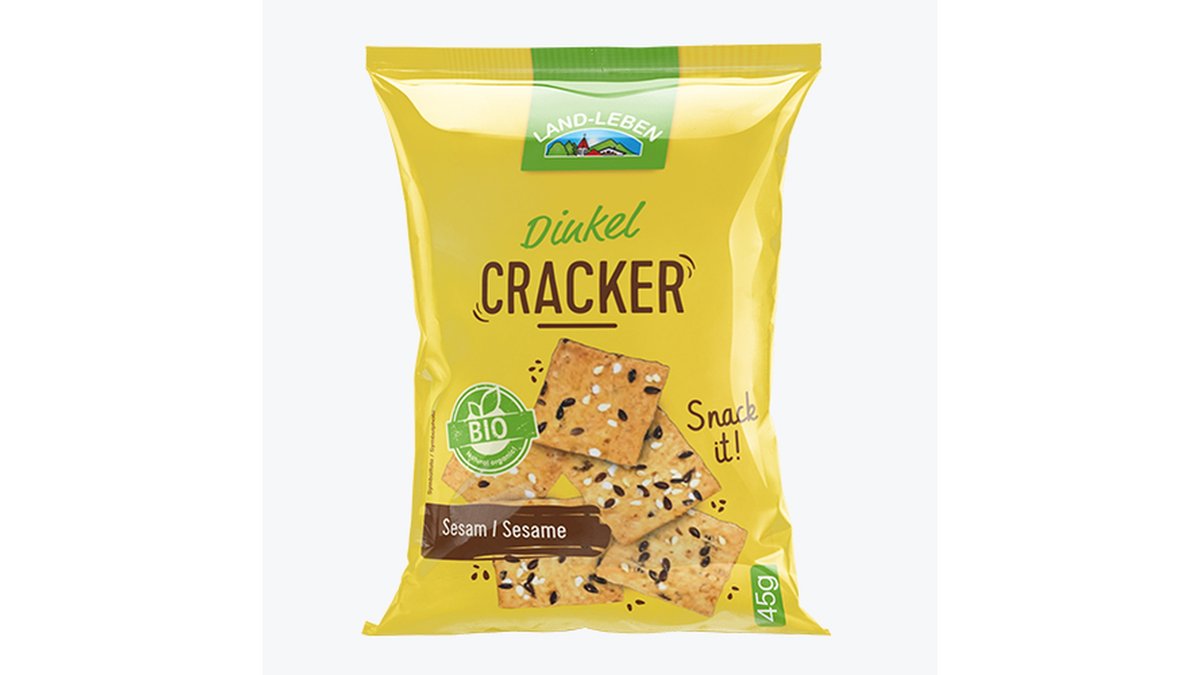 Land-Leben კრეკერები organic sesame seeds and sea salt (45 g)