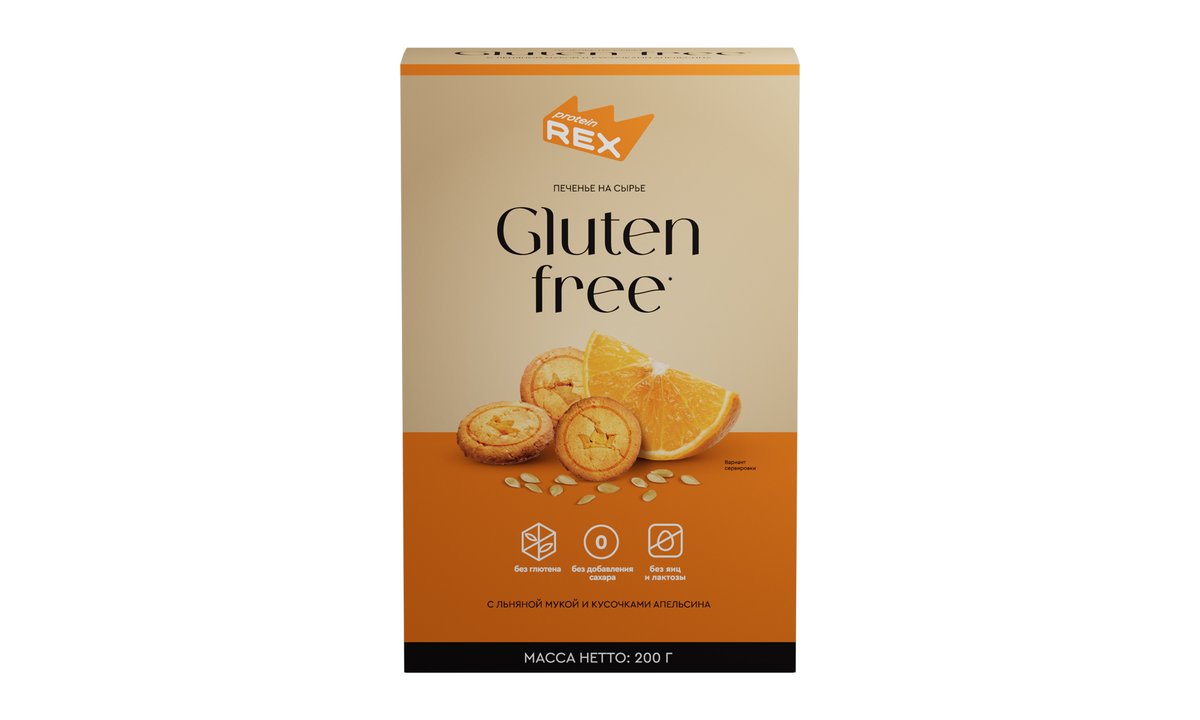 ProteinRex Протеиновый батончик flax with orange (200 გ)