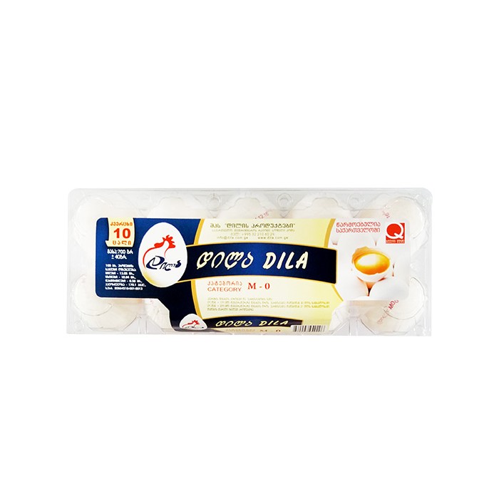 დილა eggs 0 კატ. (10 pcs)