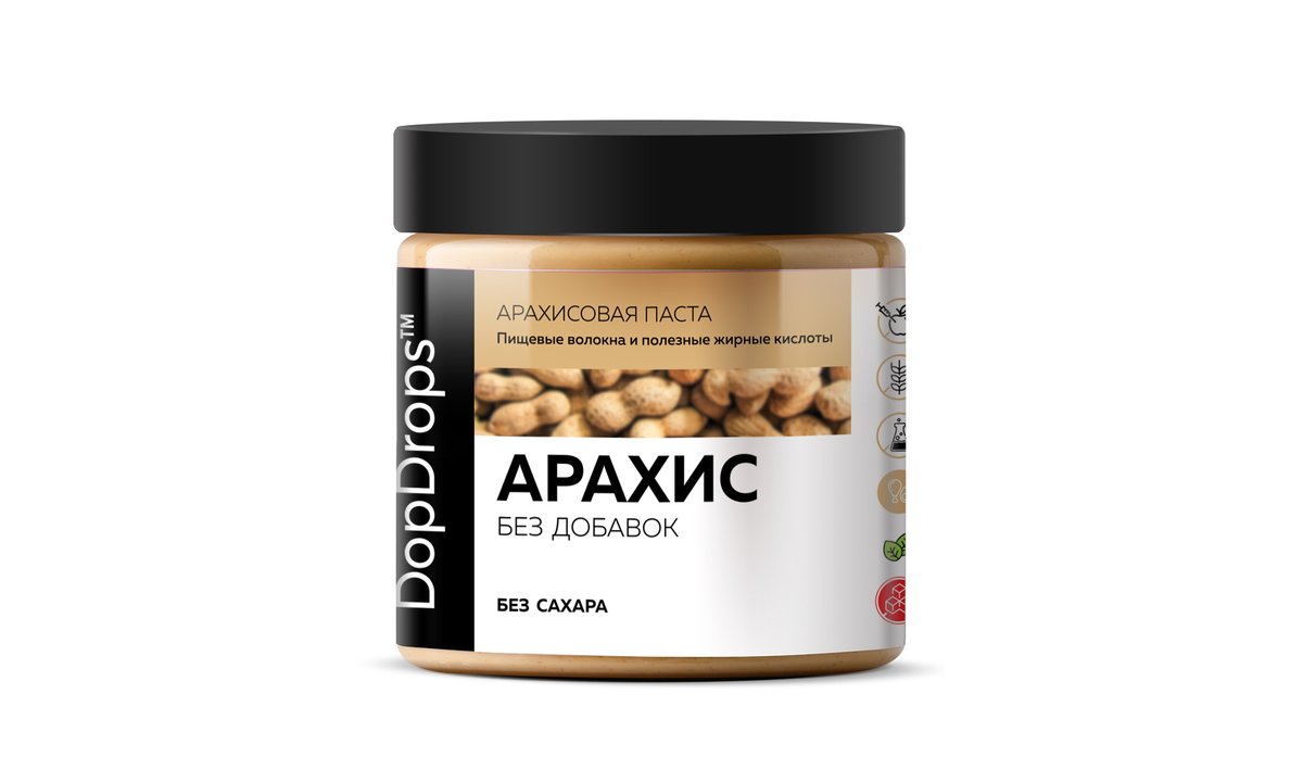DopDrops Peanut Paste peanuts without additives (500 g)