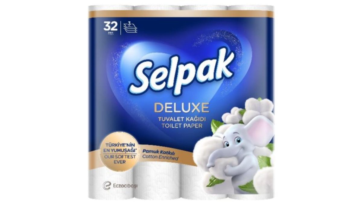 სელპაკი საპირფარეშოს ქაღალდი deluxe (32 pcs)