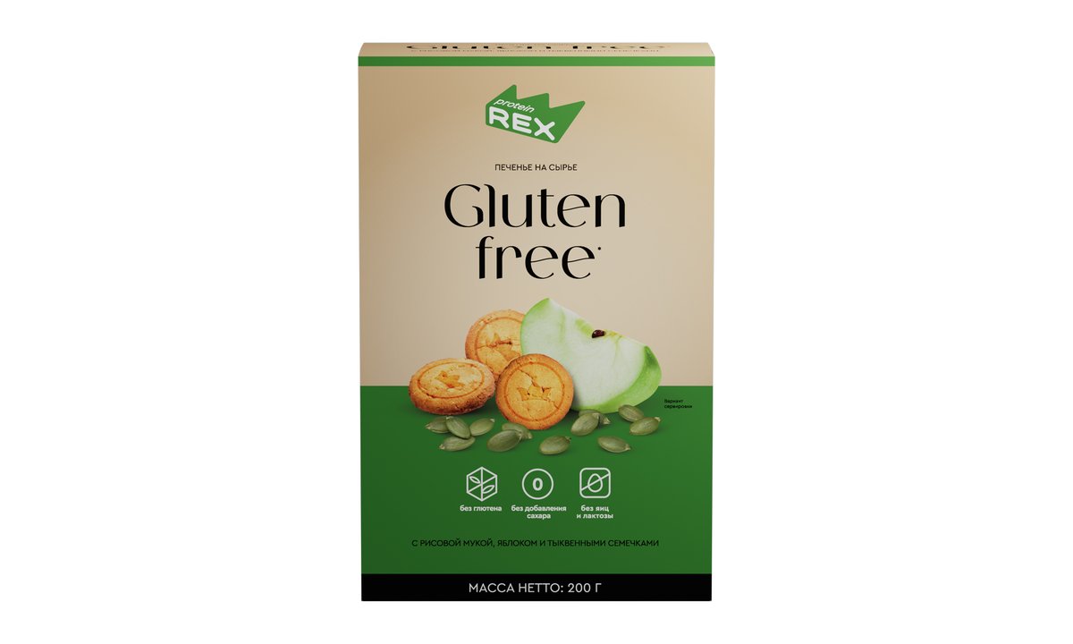 ProteinRex Песочное печенье with rice and apples (200 g)