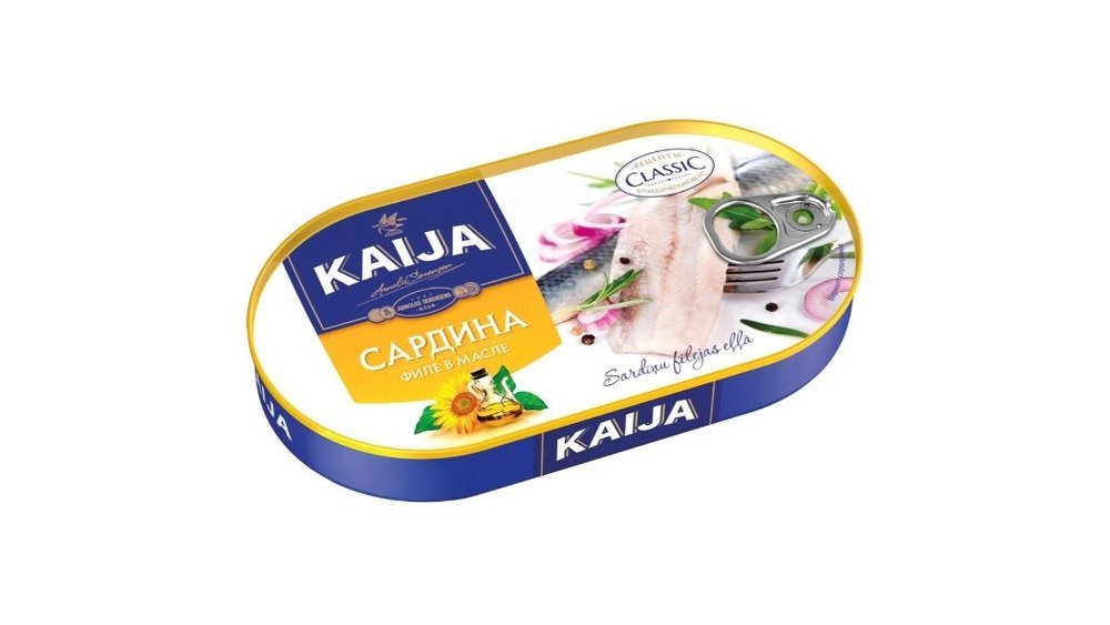 Kaija სარდინები ზეთში sardines in oil (170 g)