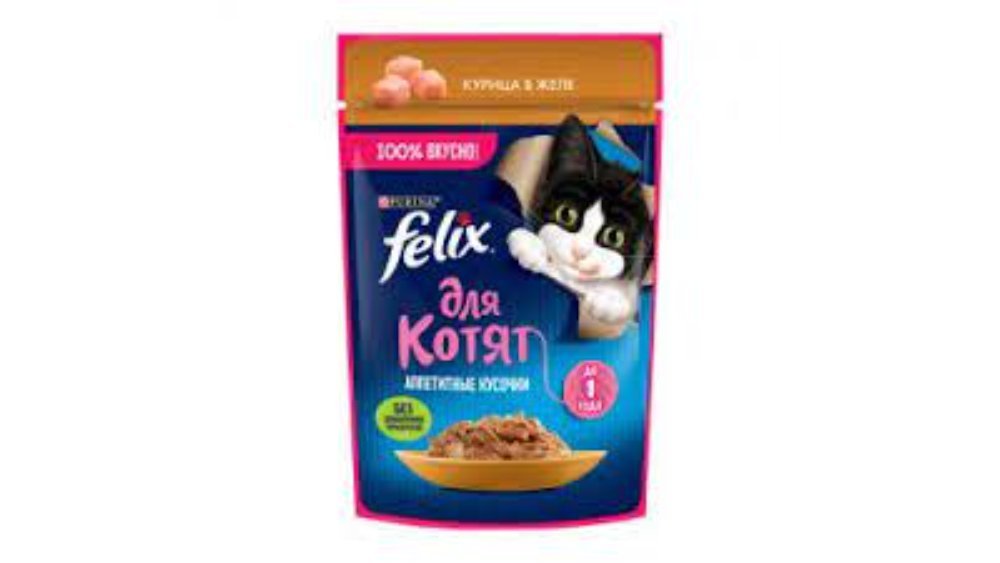 Felix Pet Food ჟელე ქათმის ხორცი (75 გრ)