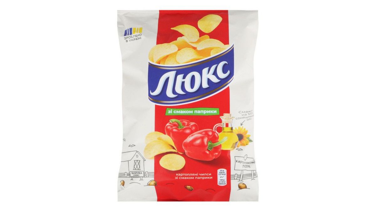 ლუქსი Potato Chips paprika (125 g)