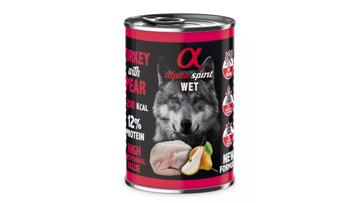 Alpha Spirit Корм для животных Turkey & Pear (400 g)