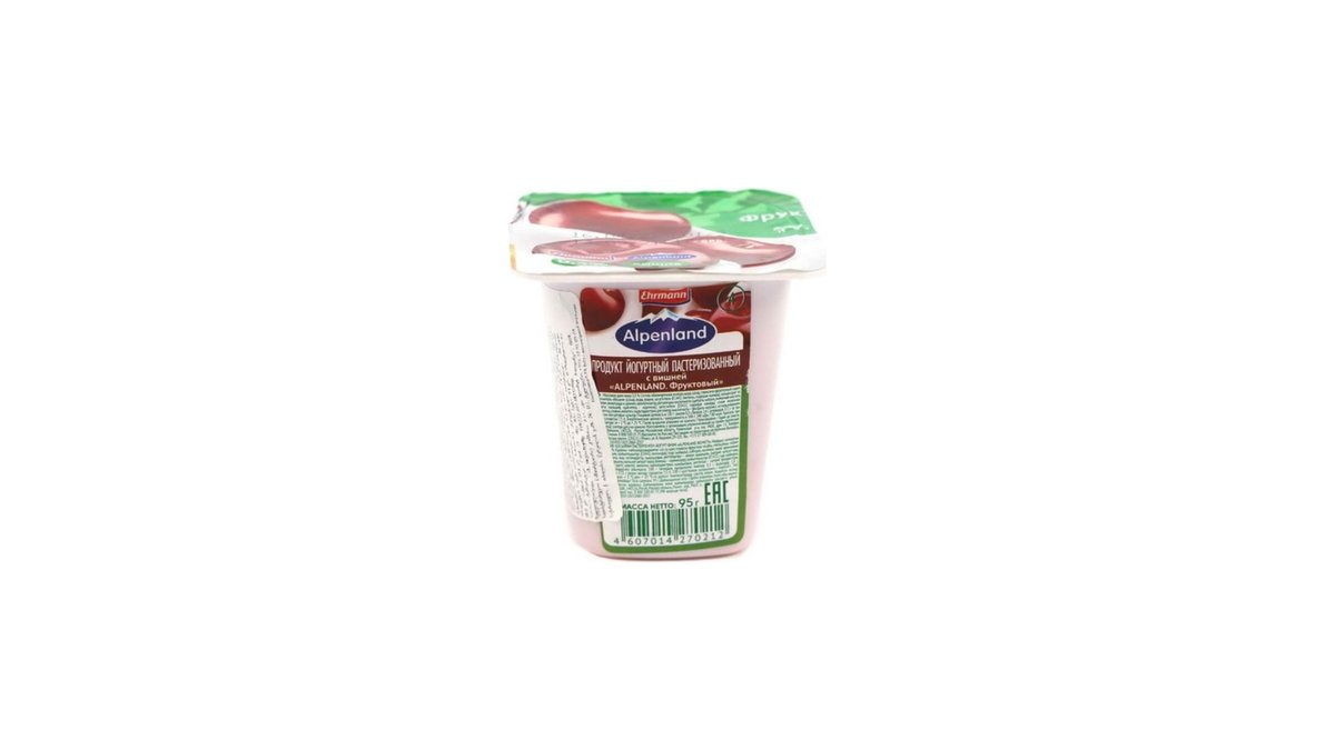 ალპენლენდი იოგურტი Cherry-Orange (95 g)