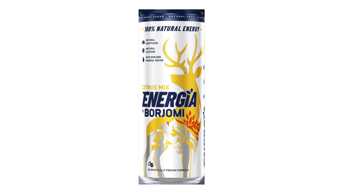 Borjomi Energy Drink Citrus Mix (240 ml)