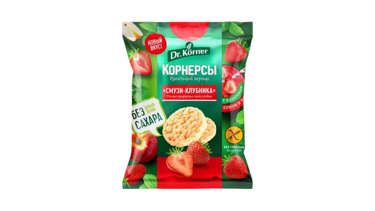 Dr.Körner хлеб smoothie-strawberry (40 g)