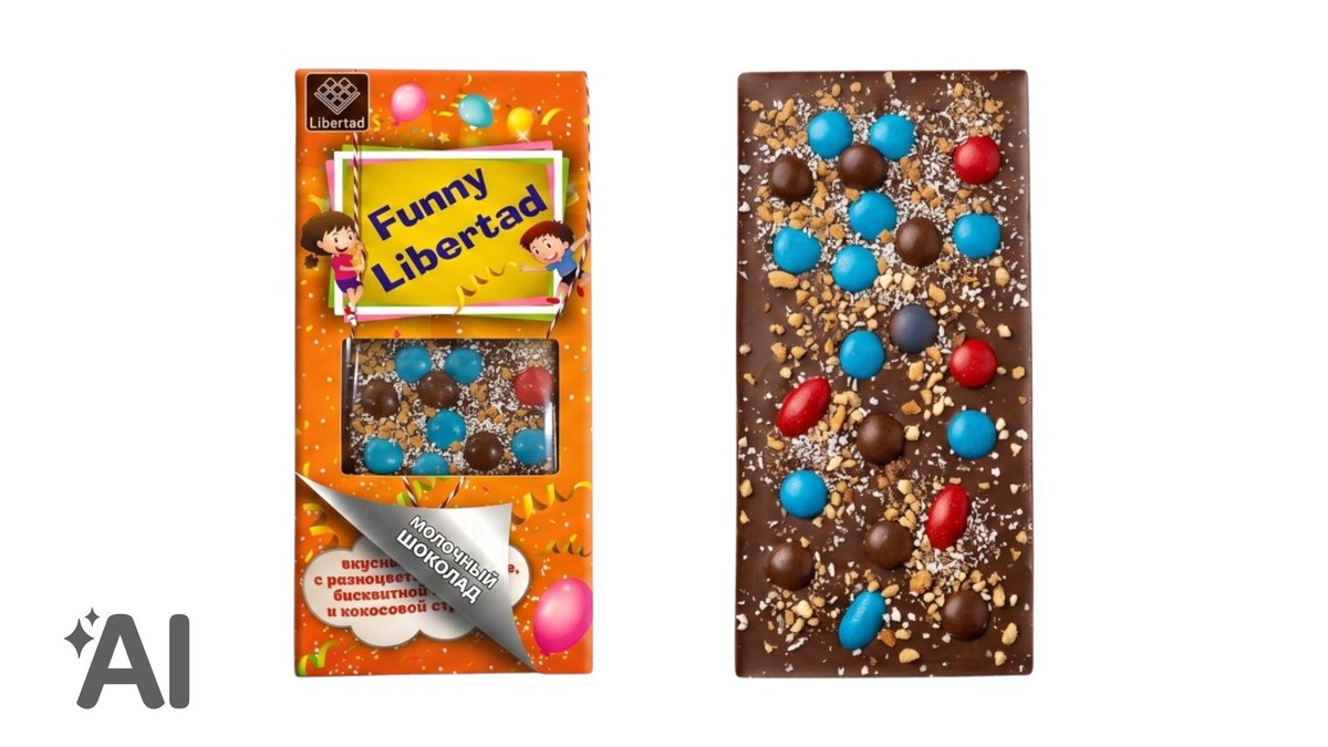 Funny Libertad Шоколад milk colored (80 g)