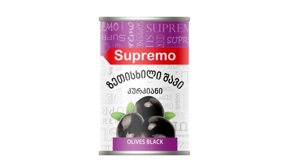 Supremo Black Olives black olives with turki (400 g)