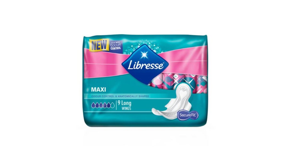 LIBRESSE Sanitary Napkin Maxi Long Soft (9 pcs)