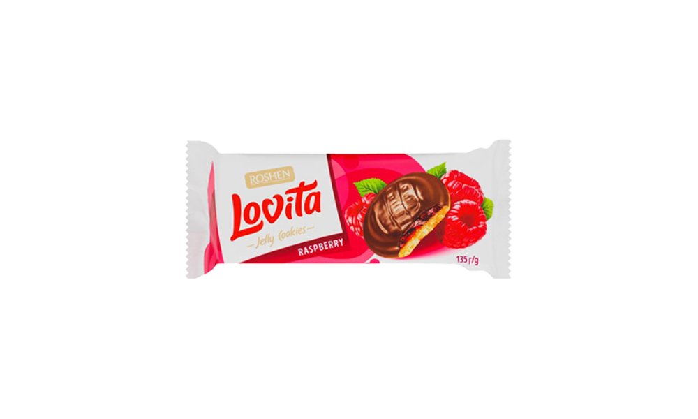 Lovita Песочное печенье raspberry flavor (135 g)