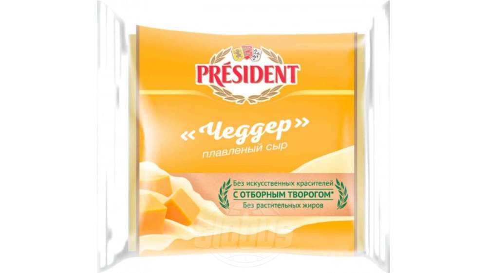 პრეზიდენტი cheese melted Cheddar cheese 40% (150 g)
